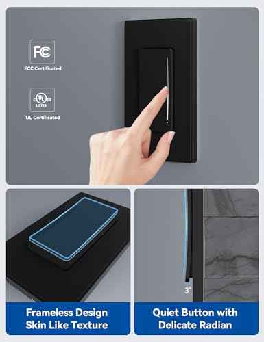 Smart Dimmer Light Switch DTR30 (3 Way / Matte Black)