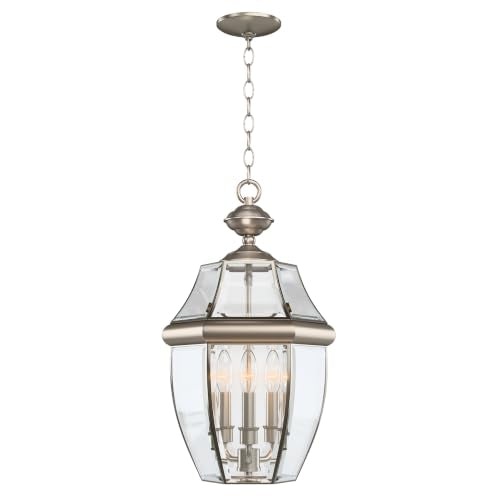 Modern 3 Light Aluminum Outdoor Chandelier