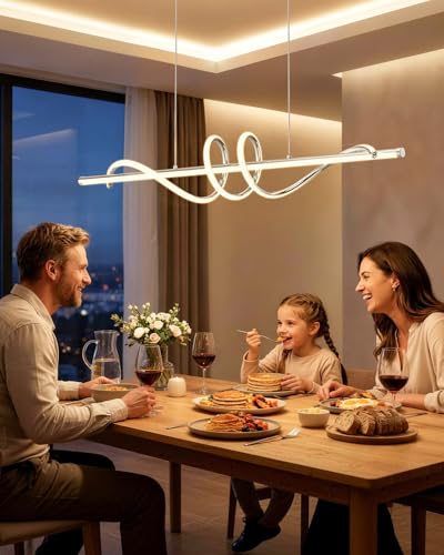 39.4in Kitchen Island Light (Chrome Silver / 39.4in)