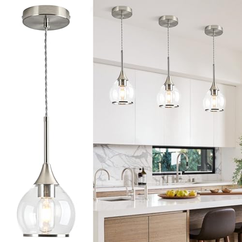 1 Piece Island Light for Kitchen (Brushed Nickel / 1-Light)