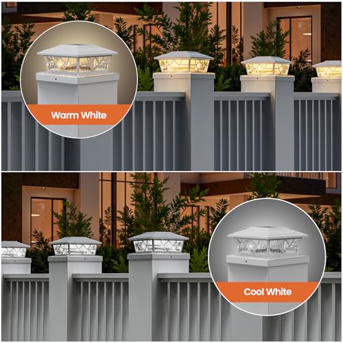 Solar Post Cap Lights 4x4 5x5 6x6 (White)