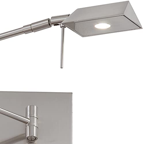 P4318 248 George's Reading Room LED Swing Arm Wall Lamp (Honey Gold)