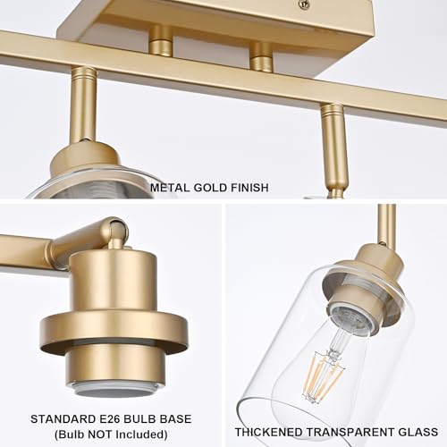 3 Light Gold Tracking Lights (Gold / 3-Light)