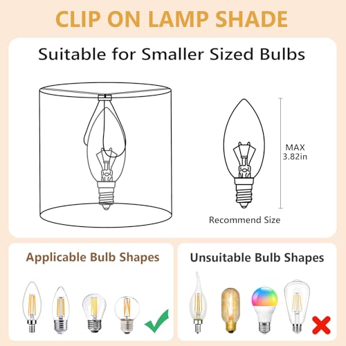6 Pack Rattan Lamp Shade Mix