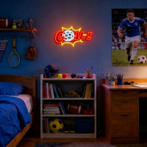 Soccer Goal Neon Sign