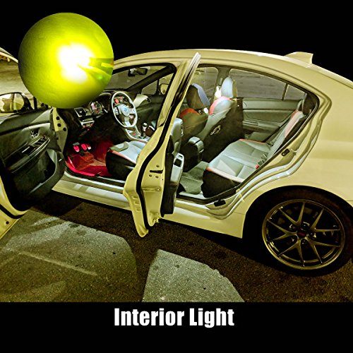 194 LED Bulb Golden Yellow 168 T10 192 2825 W5W LED Bulb (Yellow / 194/192/168)