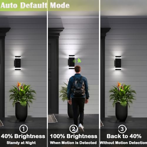 Motion Sensor Outdoor Wall Lights (1 Pack / 1 Layer)