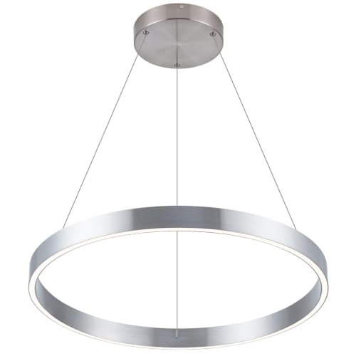 Modern Led Chandelier (Silver / 23.62)