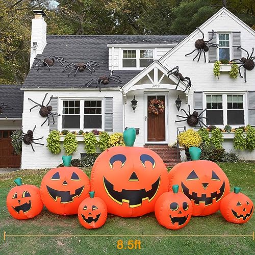 Halloween Inflatable Pumpkin Outdoor Decoration (8.5FT Pumpkin)