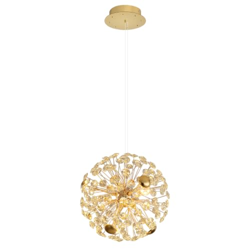 Dia 12" Modern Dandelion Chandelier for Dining Room (Gold Ball / Dia 12inches)
