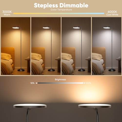36W LED Floor Lamp (Deep Black)