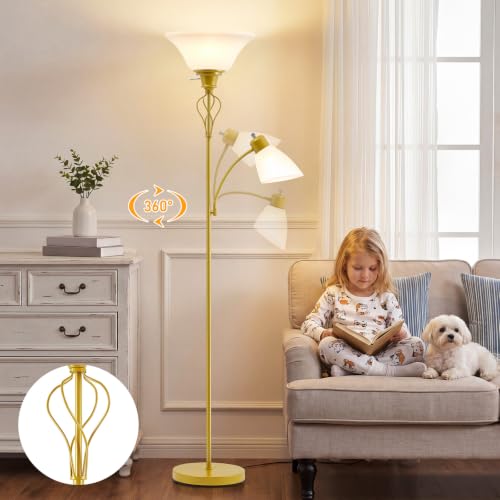Floor Lamps for Living Room (Gold)