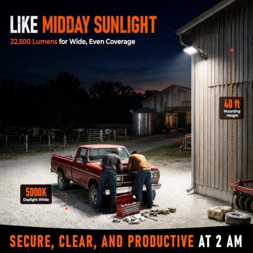 LED Parking Lot Light 100W (Small/150/Dimmable/Wall Mount)