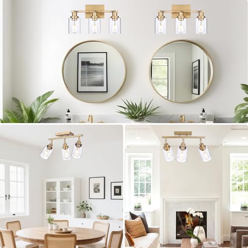 3 Light Gold Tracking Lights (Gold / 3-Light)