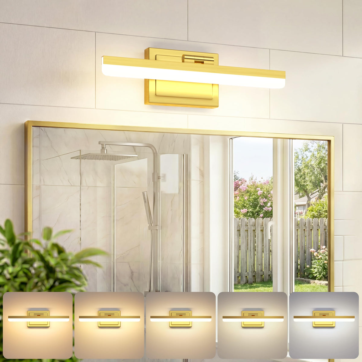 Modern Bathroom Vanity Light 15.7 inch (Gold / 15.7 inch)
