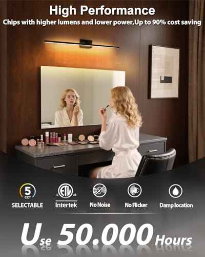 Modern LED Bathroom Vanity Light Over Mirror (40 inch (2nd Gen))