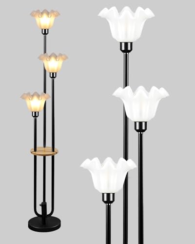 Globe Floor Lamp with LED Bulbs Included