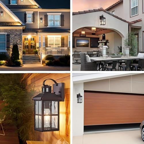 Motion Sensor Porch Light Dusk to Dawn Outdoor Wall Light (Bronze)