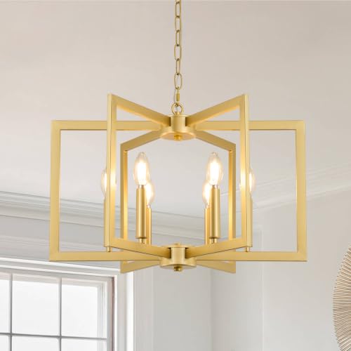 Modern Farmhouse Gold Chandelier (Gold)