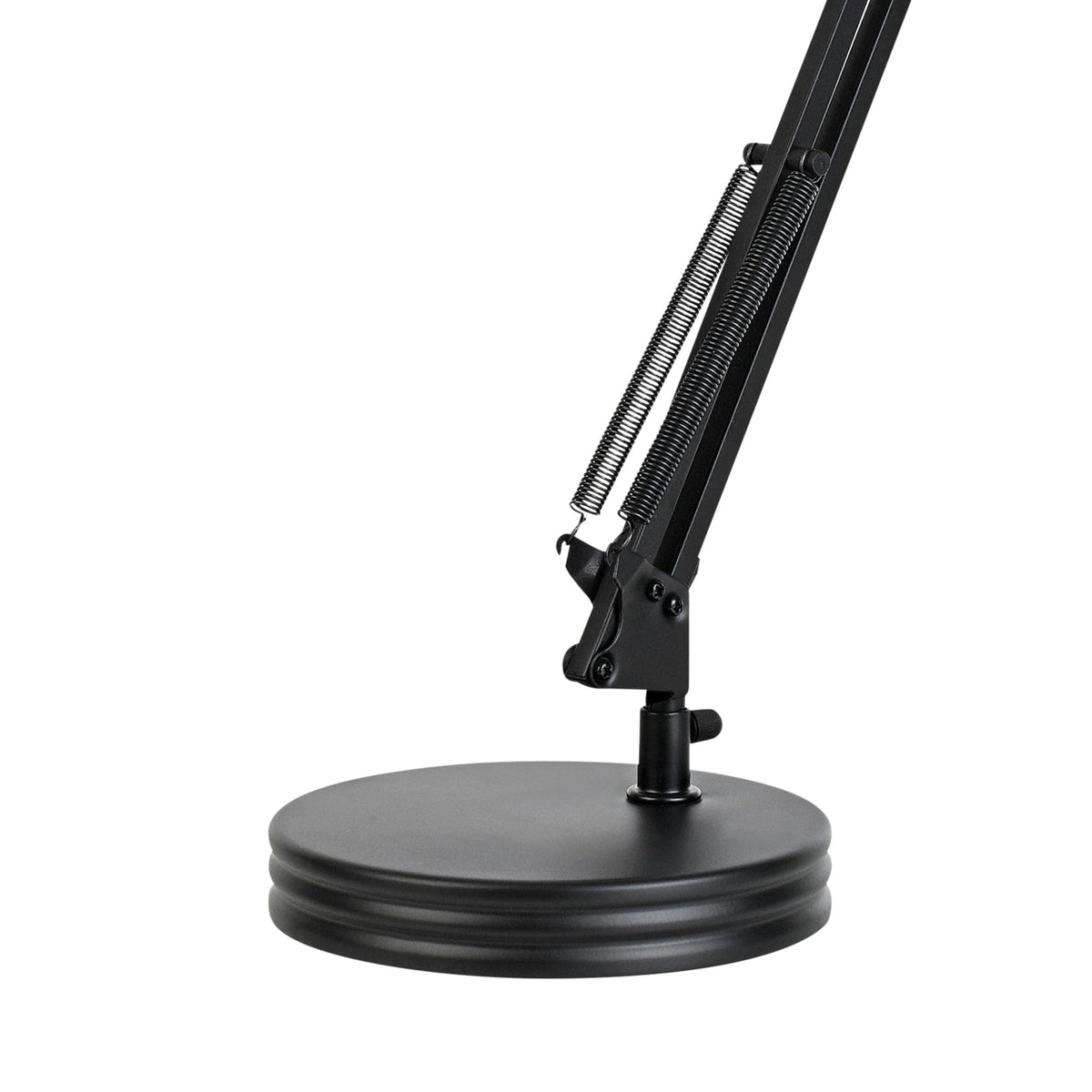 5698601 28" Heavy Base Top Moving Spring Balanced Swing Arm Desk Lamp (Black / 28 inches)