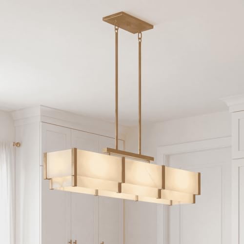 1-2330-5-60 Orleans 5-Light Island in Distressed Gold (44" Long / Distressed Gold)