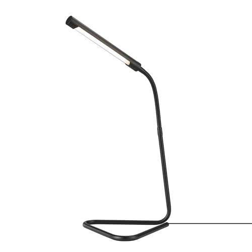 56060 Arden 12" LED Integrated Desk Lamp (Black / 12 inches)