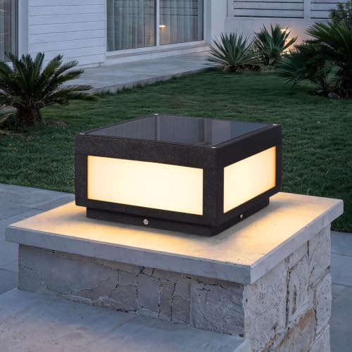 Solar Pillar Lights Outdoor