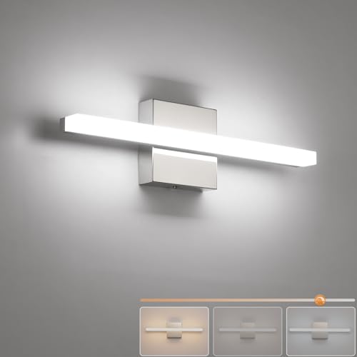 Modern Bathroom Vanity Lights Over Mirror (3CCT-Dimmable / 16inch)