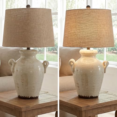 27 Inch Farmhouse Ceramic Table Lamp (Emelda)