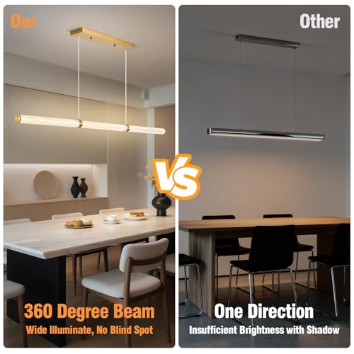 59" LED Linear Pendant Light (Gold / 59IN)
