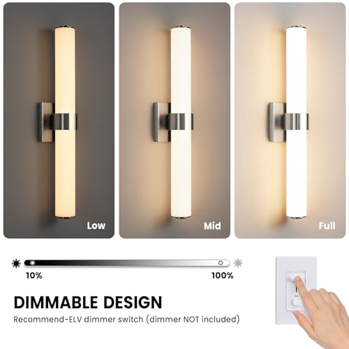 Brushed Nickel Vanity Lights for Bathroom (Brushed Nickel / 22.8 INCH)
