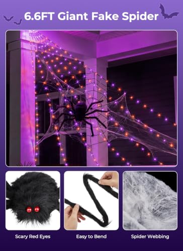 Halloween Spider Web Lights