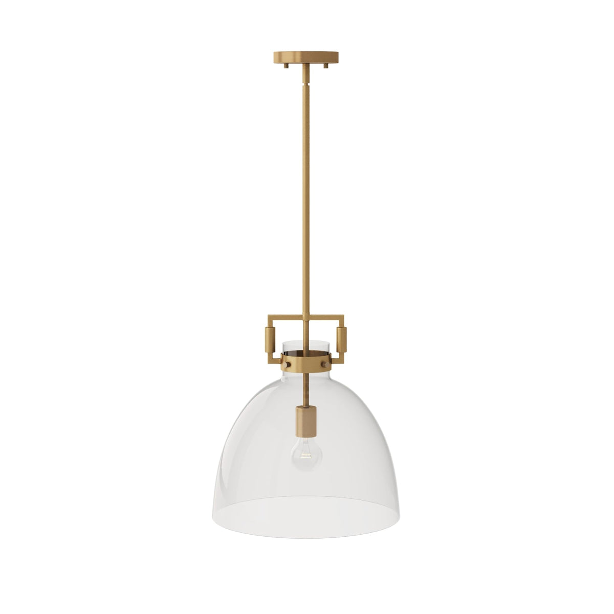 Leigh Pendant Lighting (Vintage Brass/Clear / Set of 1)