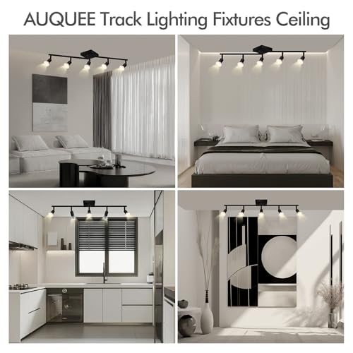 5 Light Track Lighting Fixtures Ceiling (5 light -black(small))