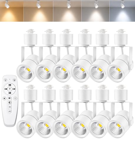 12 Pack LED Track Lighting Heads with Remote