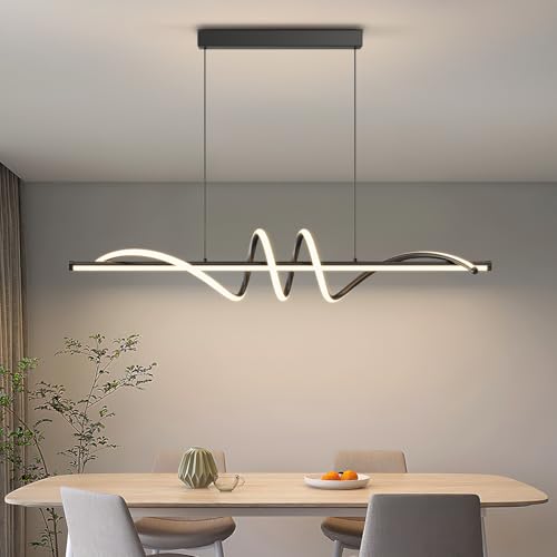 Modern LED Pendant Lights (A-Black / 47inch)