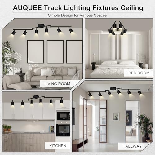 6 Light Track Lighting Fixtures Ceiling (6 light black-Z)