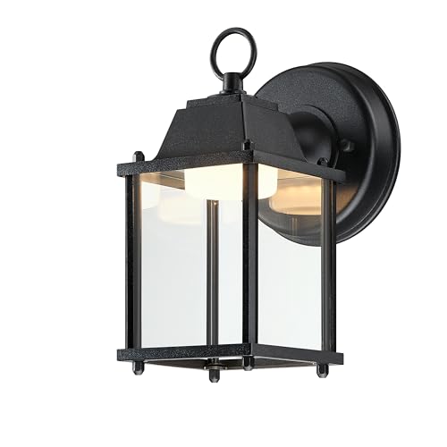Outdoor Wall Light Fixture (3000K Black / 1-pack)