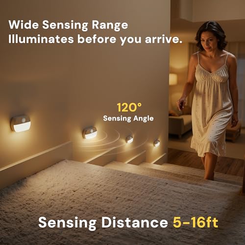 Motion Sensor Step Lights Indoor (Soft White / 6 Pack)