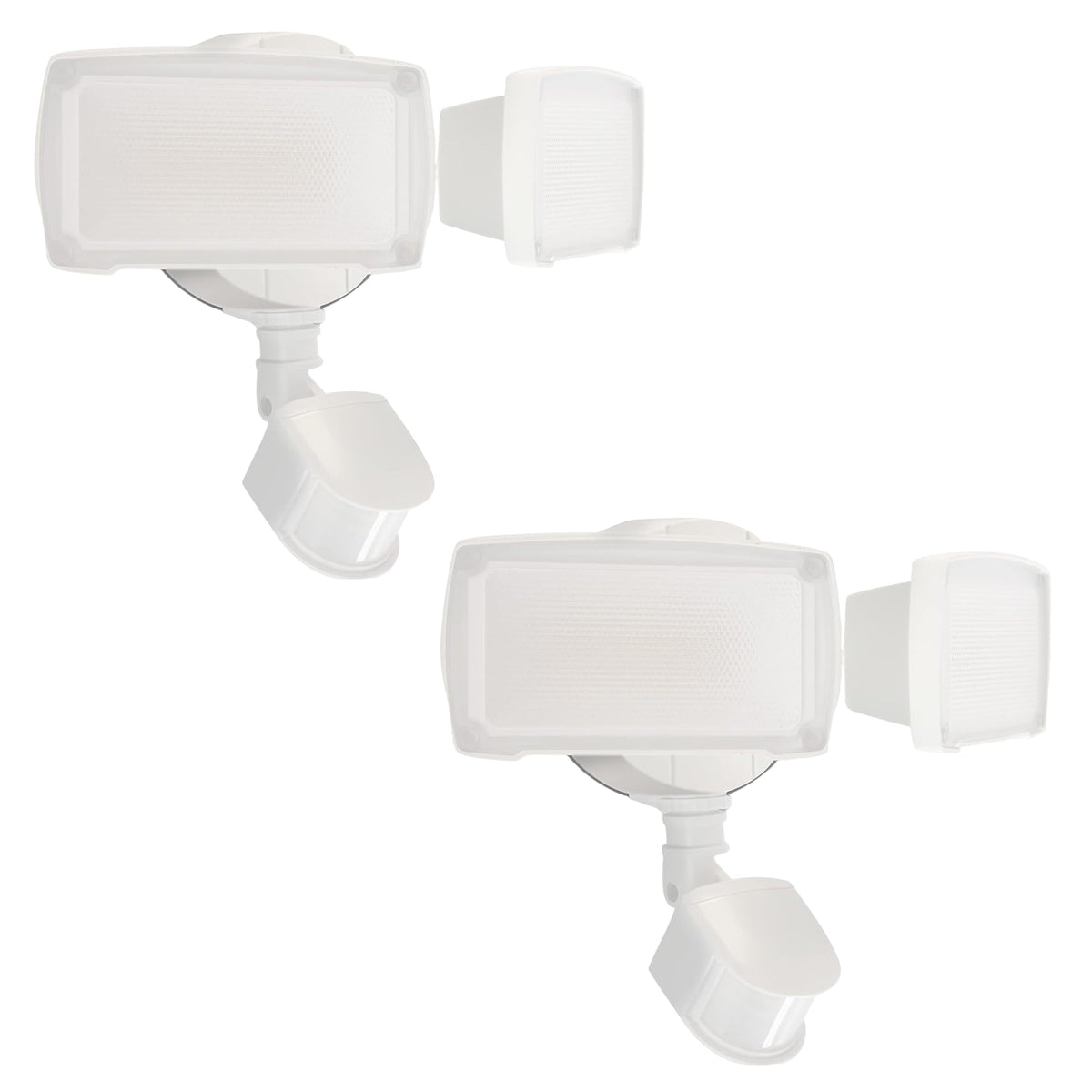 2 Pack 19W LED Flood Light Motion Sensor Outdoor (White / 2pack)