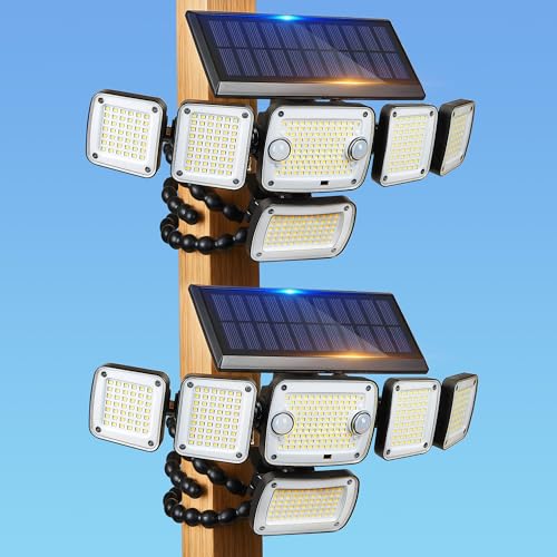 5000LM Solar Flood Lights Outdoor (Octopus / 2Pack)