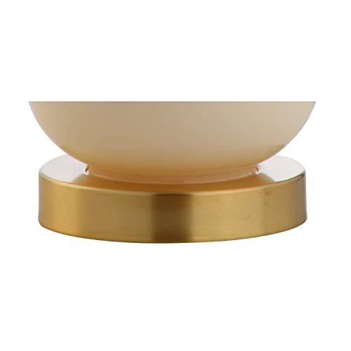 Anya Gourd Glass Table Lamp 20.5" (Single / Ivory)