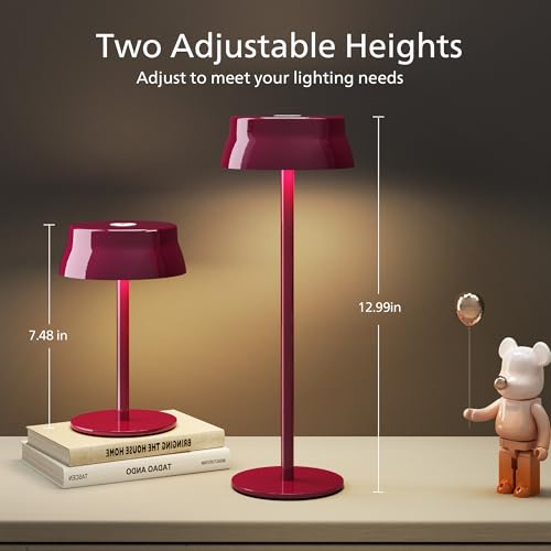 Cordless Table Lamp (Red)