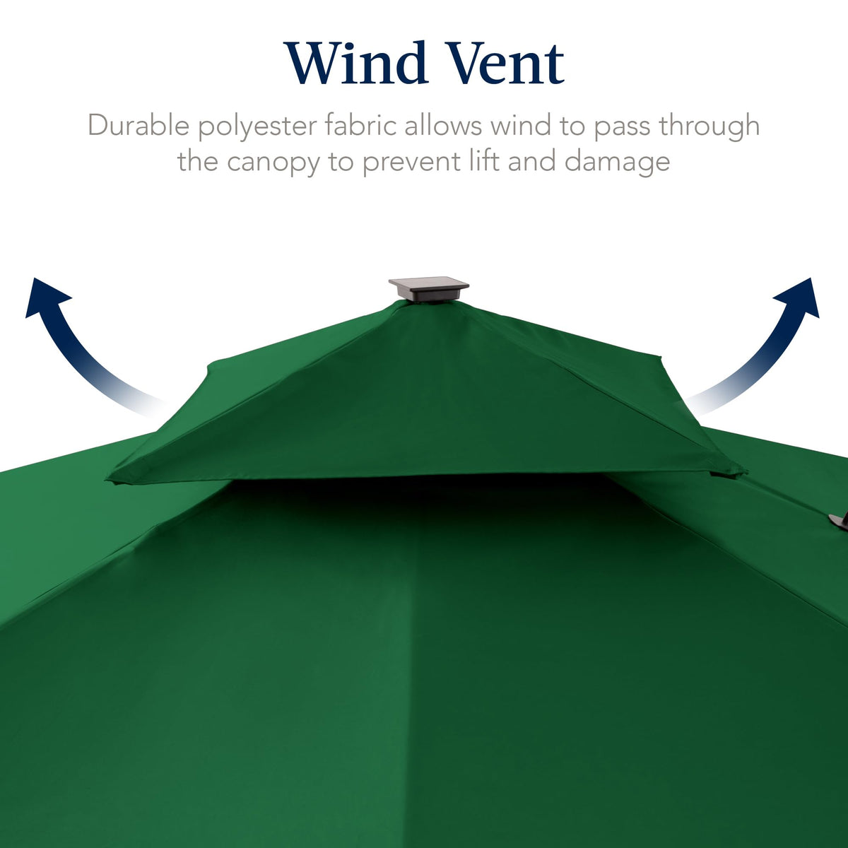 12x12ft LED Cantilever Patio Umbrella w (12x12ft / Green)