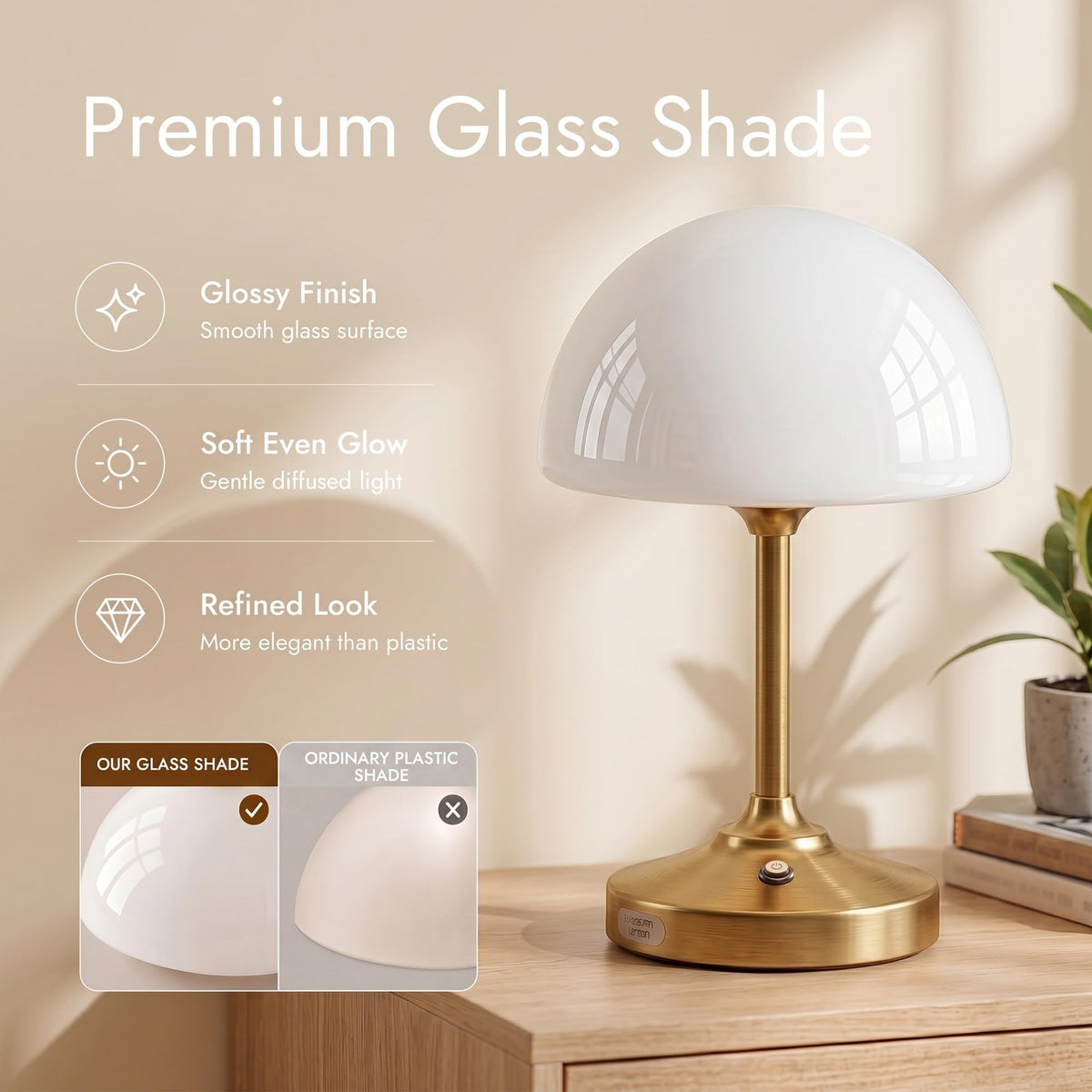 Table Lamp Cordless Lamp (Gold)