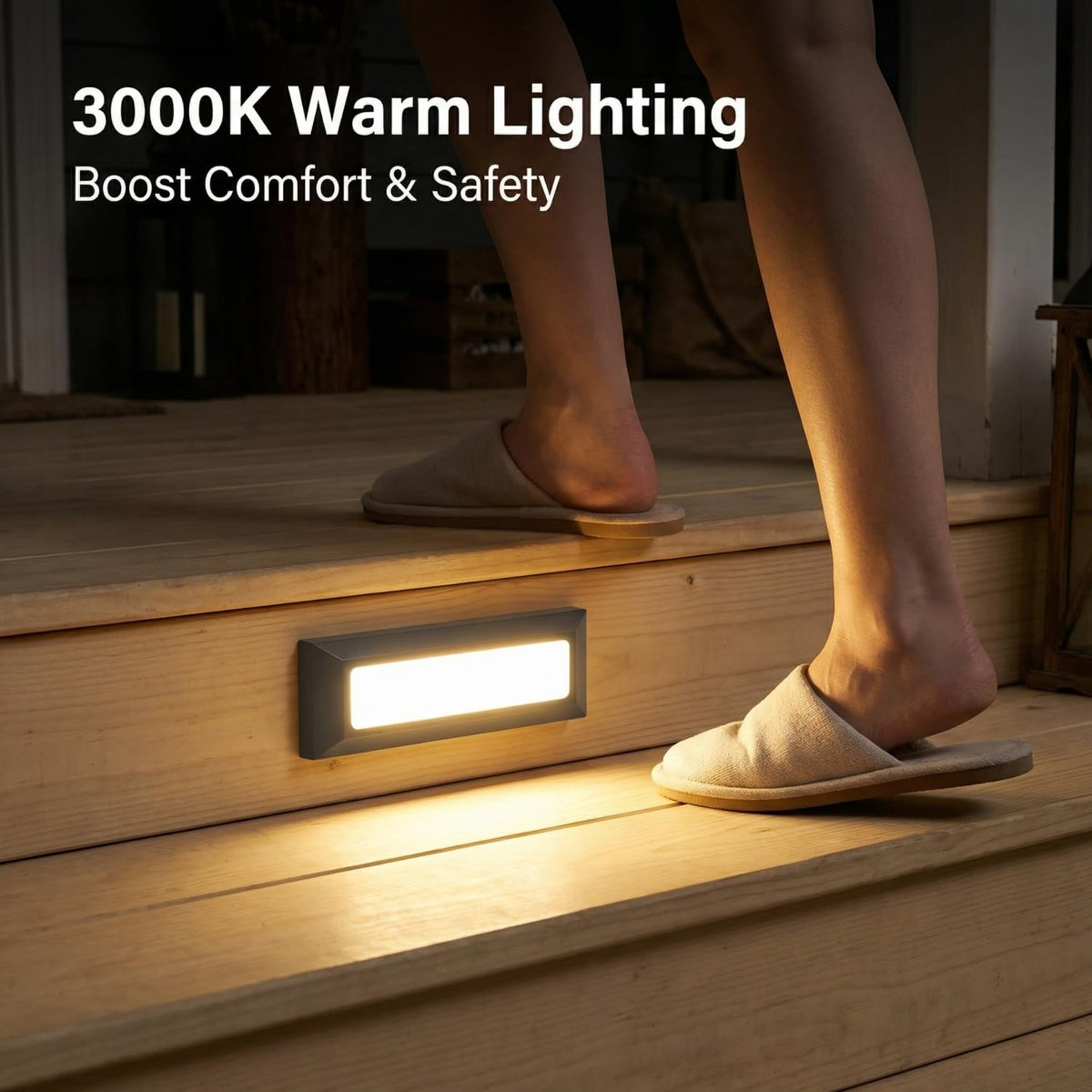 LED Step Lights 110V (Warm White-3PCS)