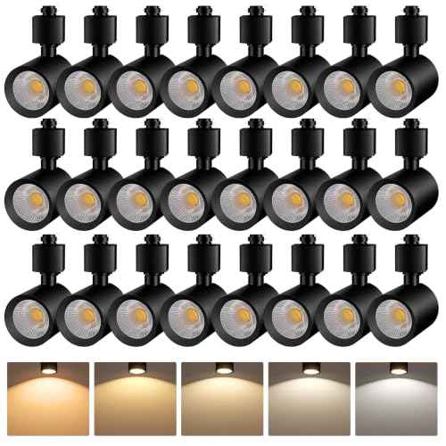 LED H Track Lighting Heads (Black)