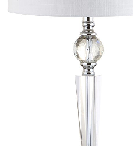 Emma 29.5" Clear Crystal Candlestick Table Lamp