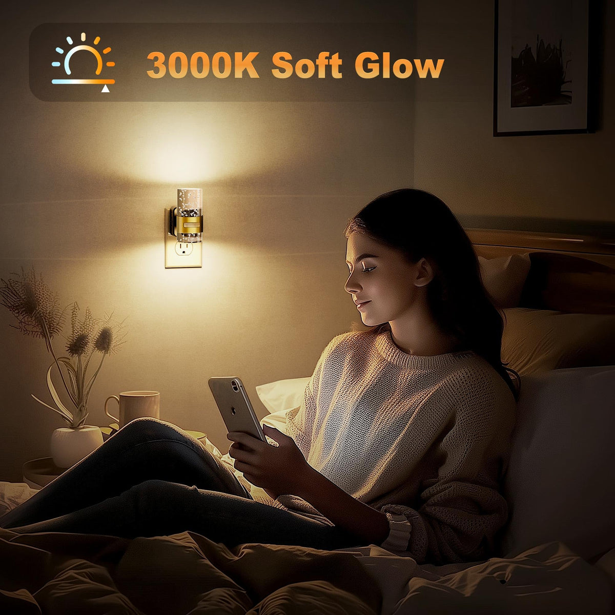 Motion Sensor Night Light (Gold)