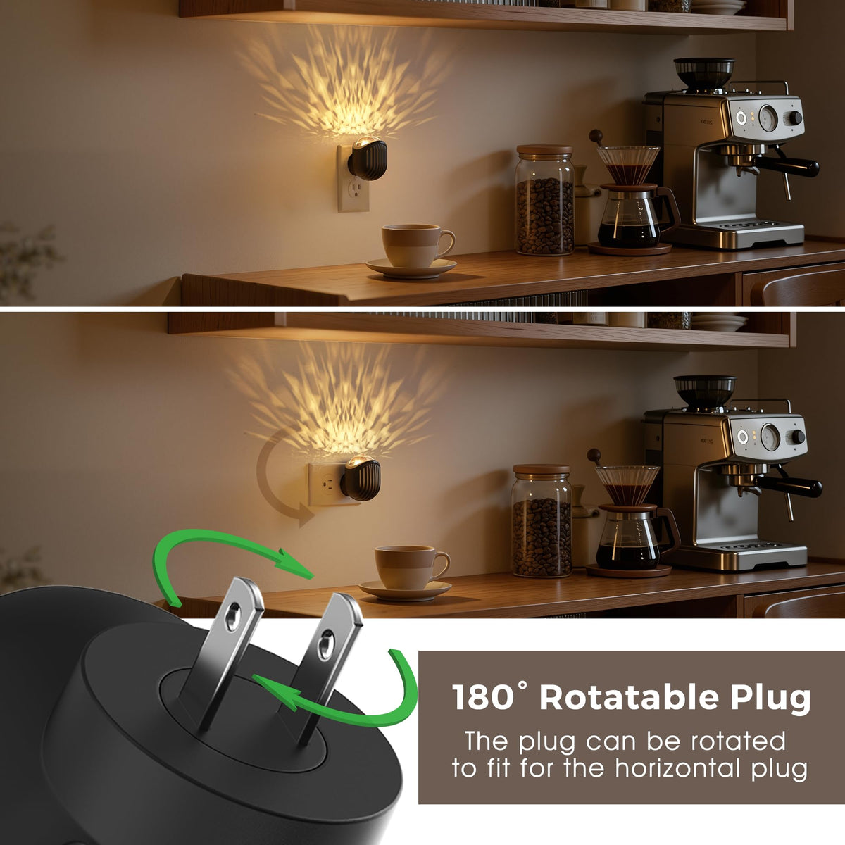 Night Lights Plug into Wall (whale-3000k / 2 Pack)